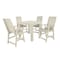 Highwood Usa Weatherly 5pc Square Counter Height Outdoor Furniture Dining Set AD-CNW44-WAE - alternate 1